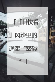 「甘快看」风沙里的逆袭“密码”