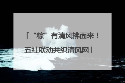 “粽”有清风拂面来！五社联动共织清风网