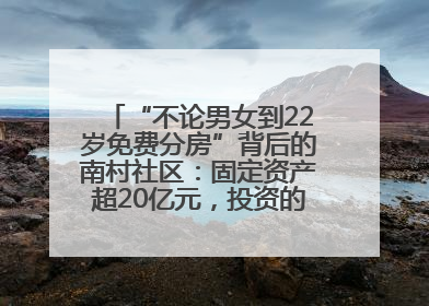 “不论男女到22岁免费分房”背后的南村社区：固定资产超20亿元，投资的影视基地被称为“山村好莱坞”