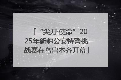 “尖刀·使命”2025年新疆公安特警挑战赛在乌鲁木齐开幕