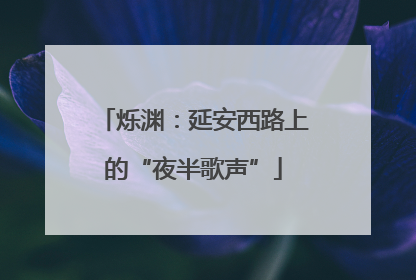 烁渊：延安西路上的“夜半歌声”