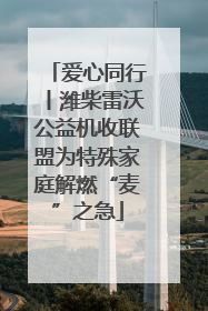 爱心同行丨潍柴雷沃公益机收联盟为特殊家庭解燃“麦”之急