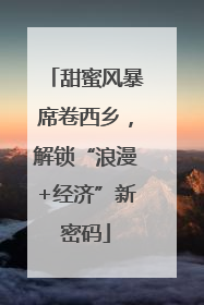 甜蜜风暴席卷西乡，解锁“浪漫+经济”新密码