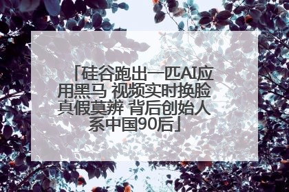 硅谷跑出一匹AI应用黑马 视频实时换脸真假莫辨 背后创始人系中国90后