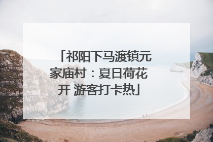 祁阳下马渡镇元家庙村：夏日荷花开 游客打卡热