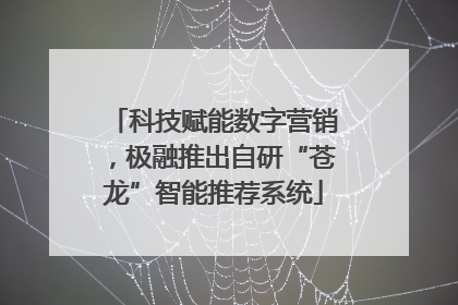 科技赋能数字营销，极融推出自研“苍龙”智能推荐系统