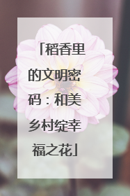 稻香里的文明密码：和美乡村绽幸福之花
