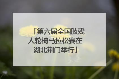 第六届全国肢残人轮椅马拉松赛在湖北荆门举行