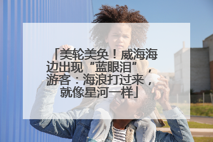 美轮美奂！威海海边出现“蓝眼泪”，游客：海浪打过来，就像星河一样