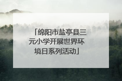 绵阳市盐亭县三元小学开展世界环境日系列活动
