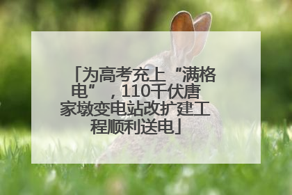 为高考充上“满格电”，110千伏唐家墩变电站改扩建工程顺利送电