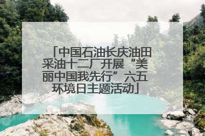 中国石油长庆油田采油十二厂开展“美丽中国我先行”六五环境日主题活动