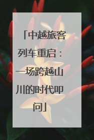 中越旅客列车重启：一场跨越山川的时代叩问