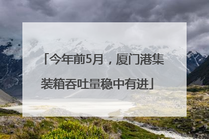 今年前5月，厦门港集装箱吞吐量稳中有进