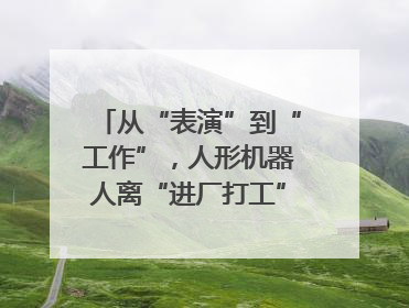 从“表演”到“工作”，人形机器人离“进厂打工”还有多久？｜机器人商业新纪元