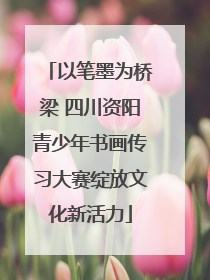 以笔墨为桥梁 四川资阳青少年书画传习大赛绽放文化新活力