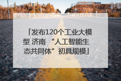 发布120个工业大模型 济南 “人工智能生态共同体”初具规模
