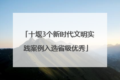 十堰3个新时代文明实践案例入选省级优秀