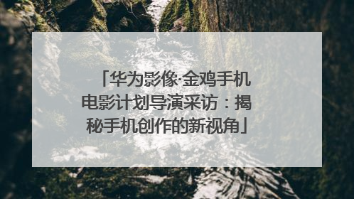 华为影像·金鸡手机电影计划导演采访：揭秘手机创作的新视角