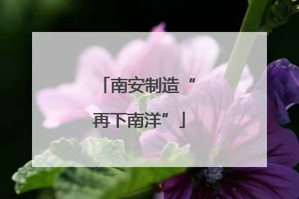 南安制造“再下南洋”