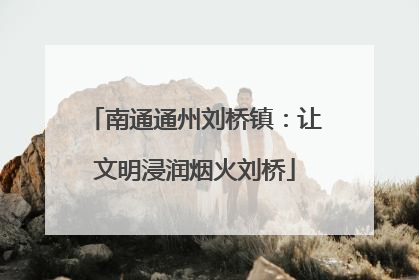 南通通州刘桥镇：让文明浸润烟火刘桥