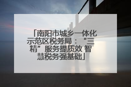 南阳市城乡一体化示范区税务局：“三精”服务提质效 智慧税务强基础