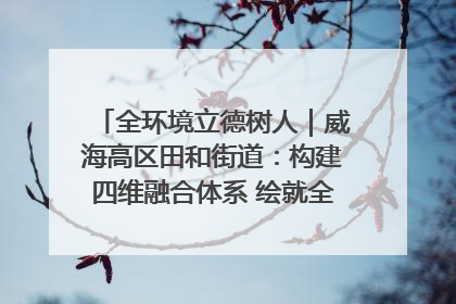 全环境立德树人｜威海高区田和街道：构建四维融合体系 绘就全环境立德树人新画卷