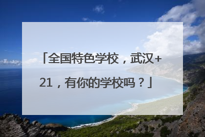 全国特色学校，武汉+21，有你的学校吗？