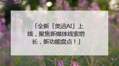 全新「美洽AI」上线，聚焦新媒体线索增长，新功能盘点！
