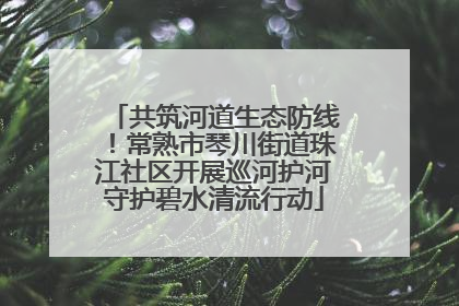 共筑河道生态防线！常熟市琴川街道珠江社区开展巡河护河守护碧水清流行动