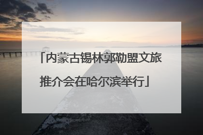 内蒙古锡林郭勒盟文旅推介会在哈尔滨举行