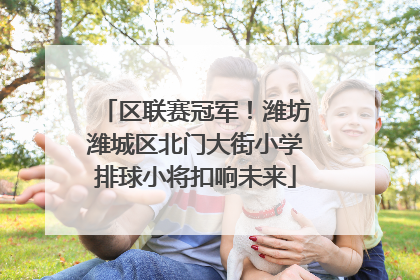 区联赛冠军！潍坊潍城区北门大街小学排球小将扣响未来