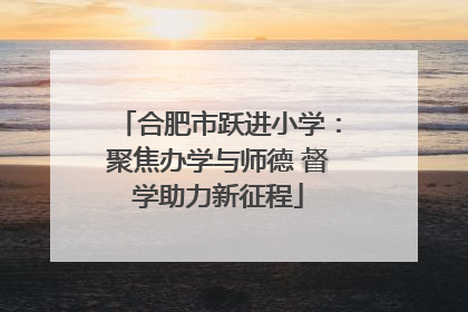 合肥市跃进小学：聚焦办学与师德 督学助力新征程