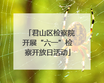 君山区检察院开展“六一”检察开放日活动