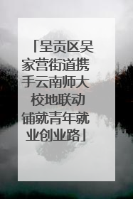 呈贡区吴家营街道携手云南师大 校地联动铺就青年就业创业路