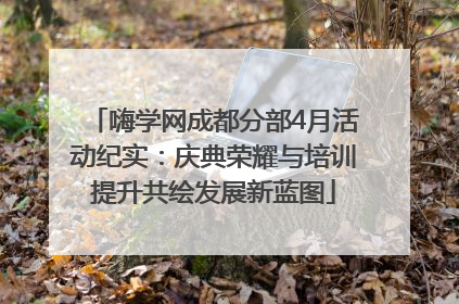 嗨学网成都分部4月活动纪实：庆典荣耀与培训提升共绘发展新蓝图