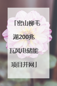密山柳毛湖200兆瓦风电储能项目并网