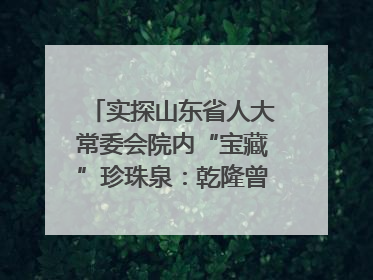实探山东省人大常委会院内“宝藏”珍珠泉：乾隆曾为它题诗，游客无需预约免费游览