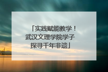 实践赋能教学！武汉文理学院学子探寻千年非遗