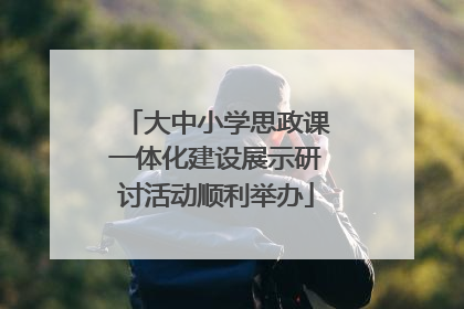 大中小学思政课一体化建设展示研讨活动顺利举办