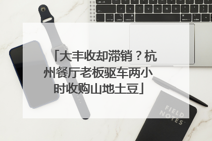 大丰收却滞销？杭州餐厅老板驱车两小时收购山地土豆