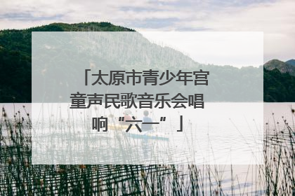 太原市青少年宫童声民歌音乐会唱响“六一”