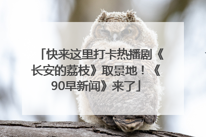 快来这里打卡热播剧《长安的荔枝》取景地！《90早新闻》来了