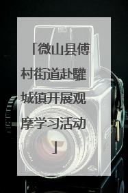 微山县傅村街道赴驩城镇开展观摩学习活动