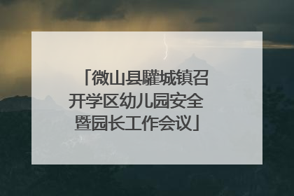 微山县驩城镇召开学区幼儿园安全暨园长工作会议
