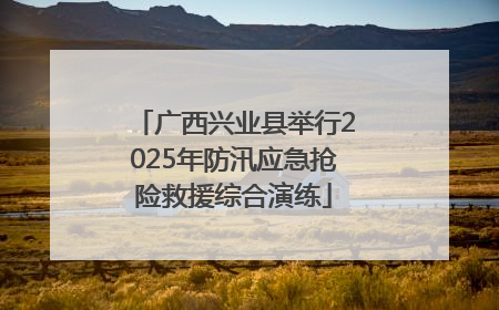 广西兴业县举行2025年防汛应急抢险救援综合演练