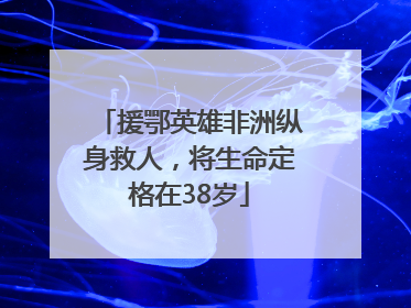 援鄂英雄非洲纵身救人，将生命定格在38岁
