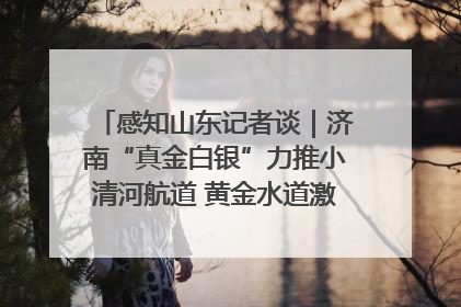感知山东记者谈｜济南“真金白银”力推小清河航道 黄金水道激活区域经济新动能