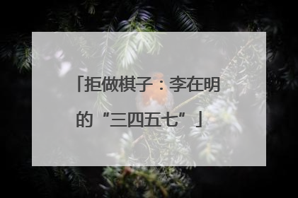 拒做棋子：李在明的“三四五七”