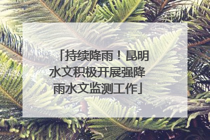 持续降雨！昆明水文积极开展强降雨水文监测工作